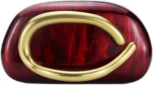 Women Acrylic Clutch Box Metal Handle Evening Bag Trendy Ladies Shoulder Crossbody Purse for Wedding Party Causal