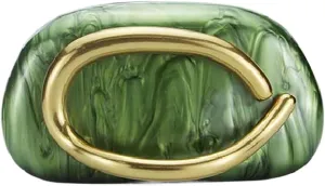 Women Acrylic Clutch Box Metal Handle Evening Bag Trendy Ladies Shoulder Crossbody Purse for Wedding Party Causal