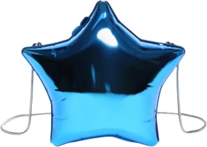 Women Acrylic Clutch Purse Star Shape Handbag Unique Evening Bag Chain Crossbody Bag for Formal Party Wedding