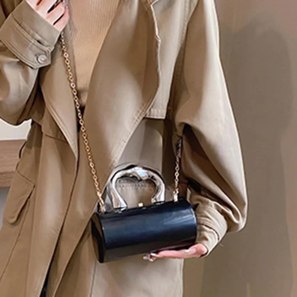 Women Acrylic Evening Barrel-Shaped Purse, Acrylic Clutch Handbag for Wedding Cocktail Party 2024