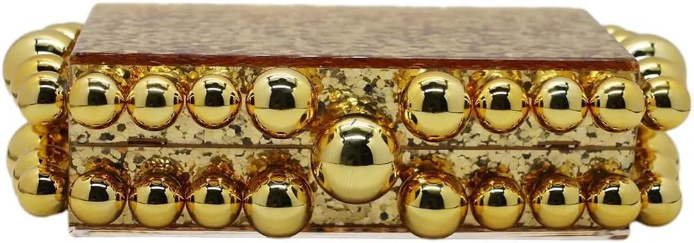 Women Acrylic Evening Clutch Box Purse Marble Handbag for Wedding Cocktail Party Banquet