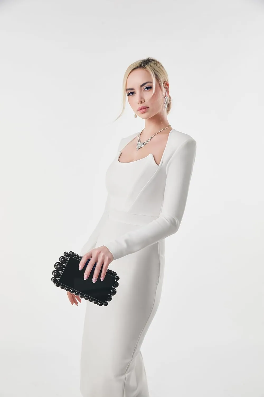 Women Acrylic Evening Clutch Box Purse Marble Handbag for Wedding Cocktail Party Banquet