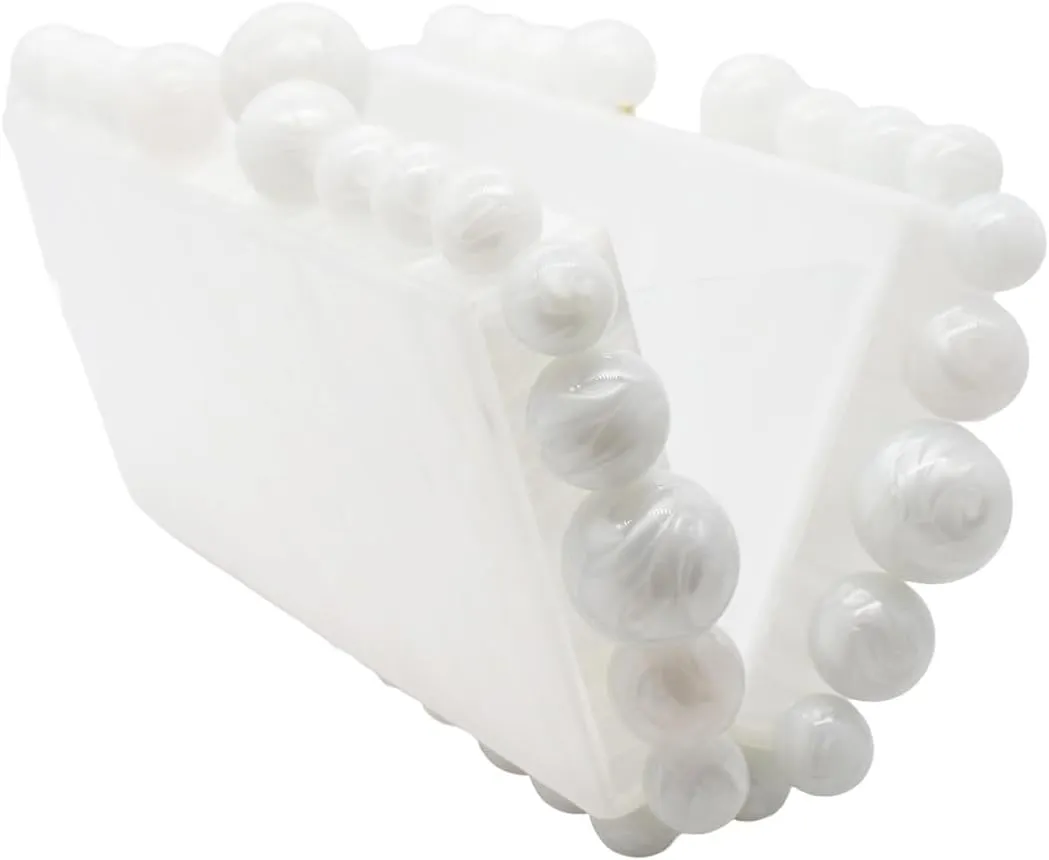 Women Acrylic Evening Clutch Box Purse Marble Handbag for Wedding Cocktail Party Banquet