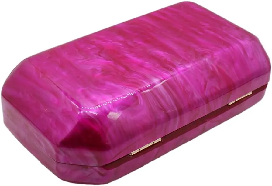 Women Acrylic Marble Handbag Shoulder Bag for Formal, Wedding, Party