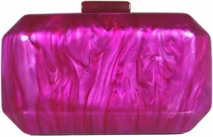 Women Acrylic Marble Handbag Shoulder Bag for Formal, Wedding, Party
