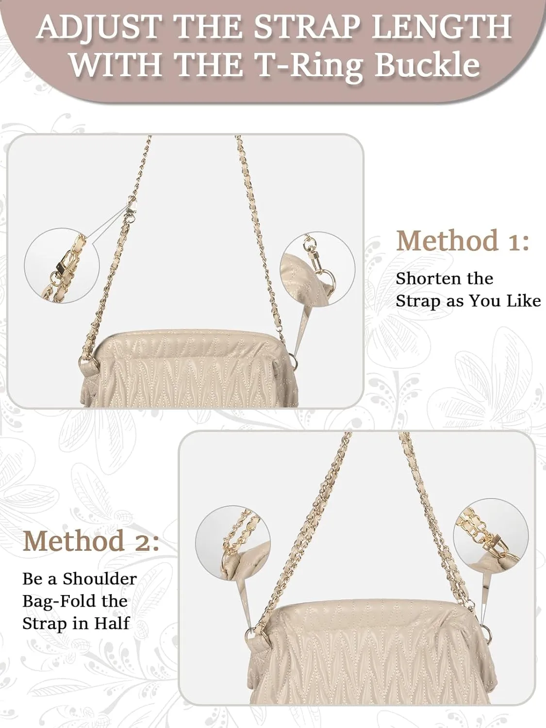 Women Clutch Bag Women's Evening Handbag Pleated PU Clutch Purse Quilted Handbags for Women Wedding Cocktail Party