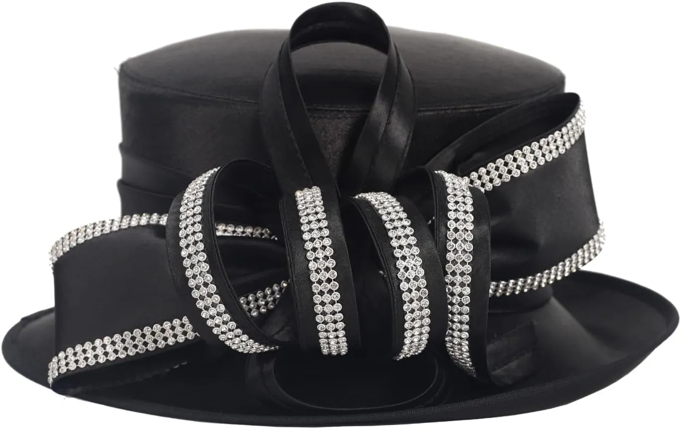 Women Derby Dress Hat Church Wedding Tea Party Cloche Bucket Hats