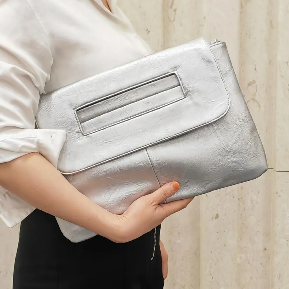 Women Handbags PU Leather Female Clutch Handbag Messenger Bag Large Solid High Capacity