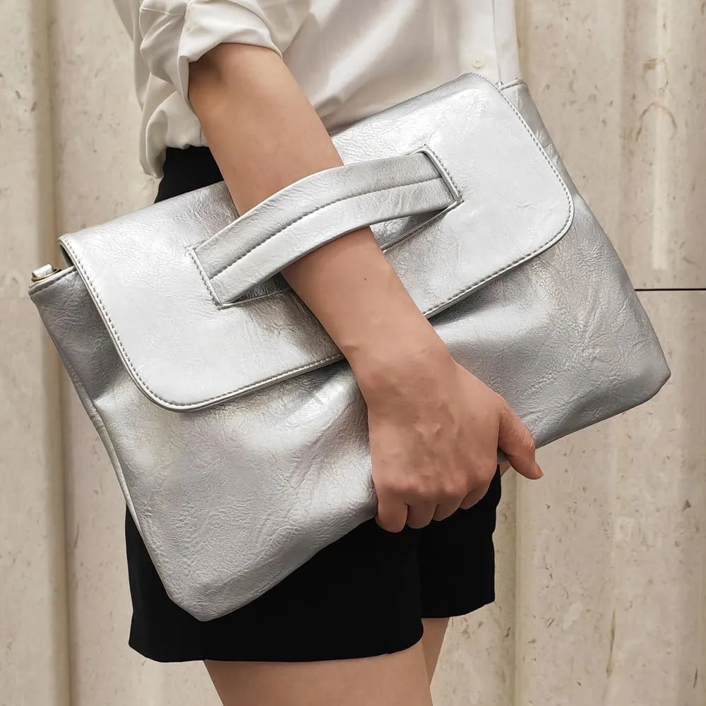 Women Handbags PU Leather Female Clutch Handbag Messenger Bag Large Solid High Capacity