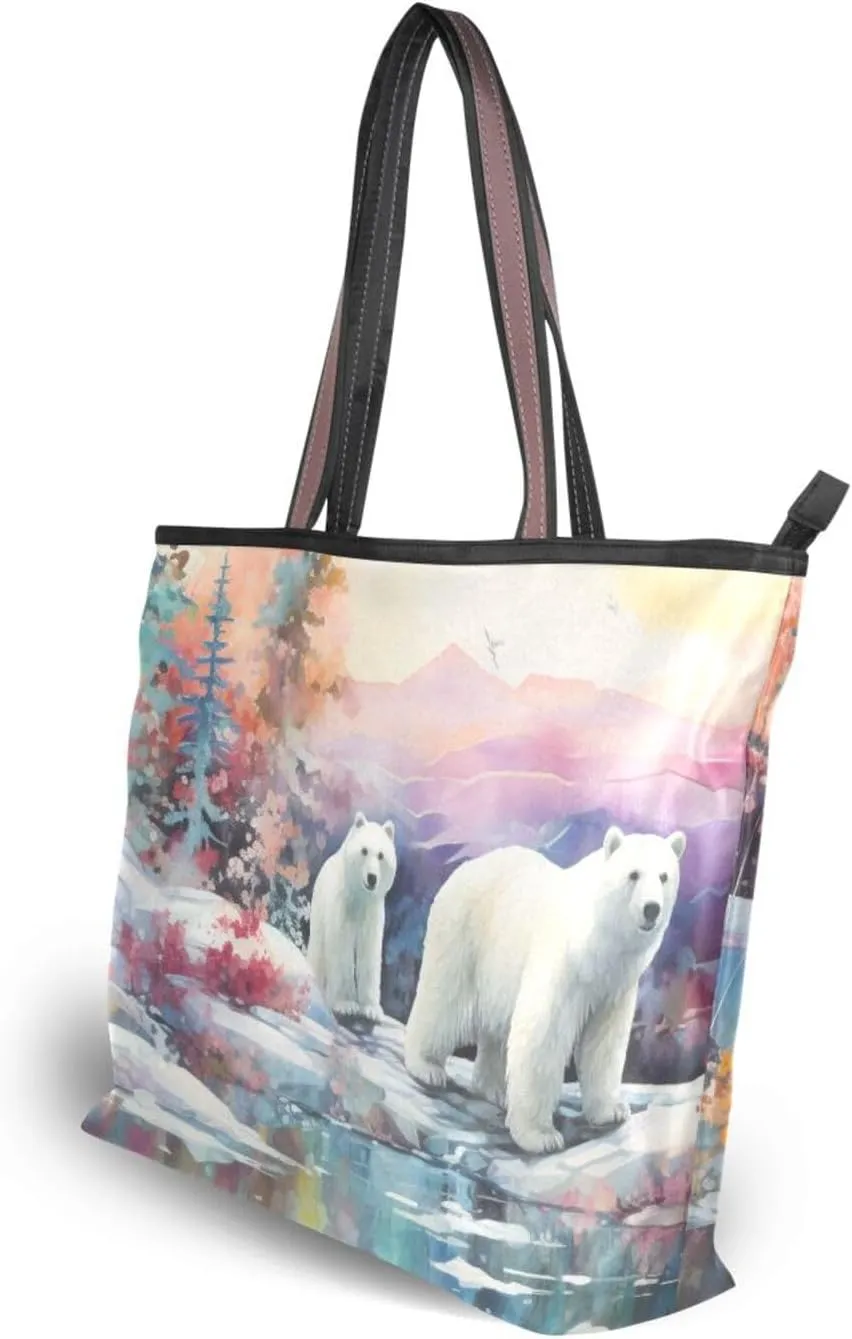 Women Tote Bag, Large Shoulder Hobo Bags Casual Handbags Big Capacity Shopping Work Bag for Vacation, 46