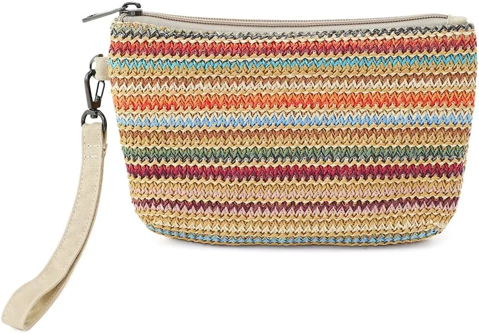 Women Zipper Wristlet Wallet with Coin Pocket