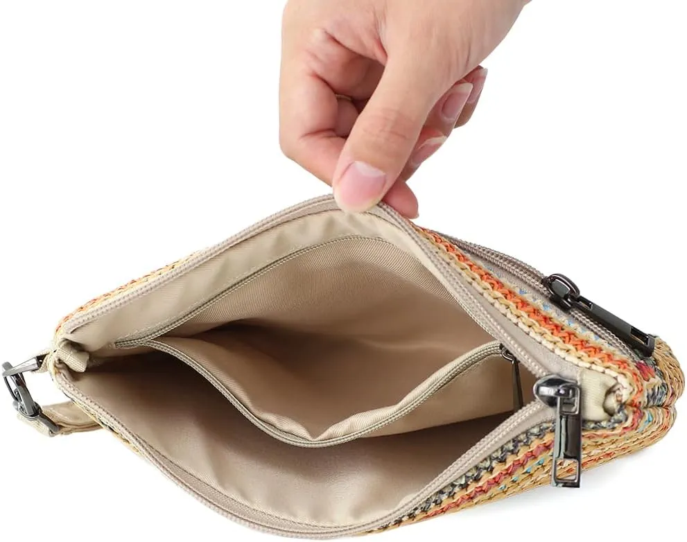 Women Zipper Wristlet Wallet with Coin Pocket