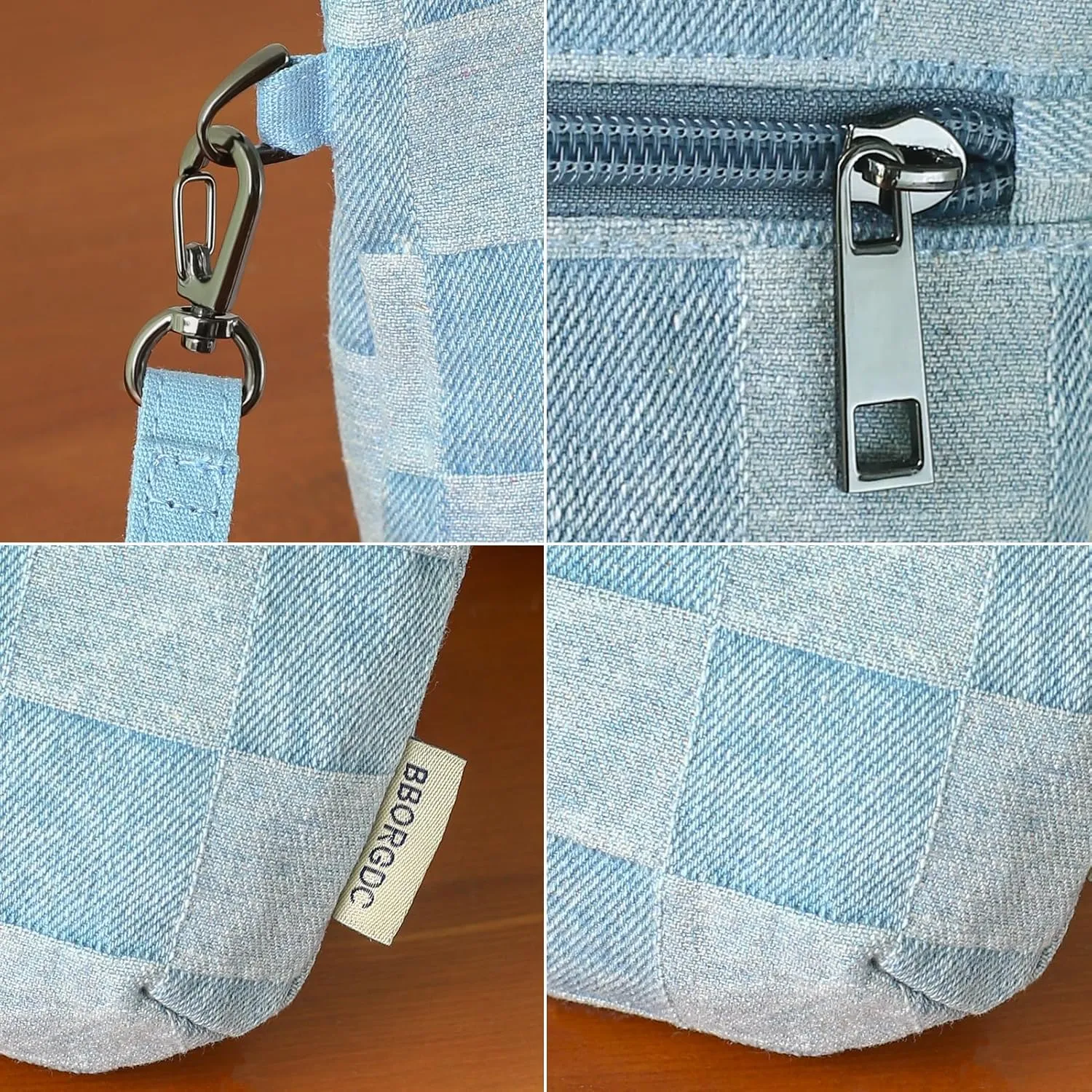 Women Zipper Wristlet Wallet with Coin Pocket