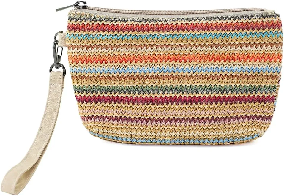Women Zipper Wristlet Wallet with Coin Pocket