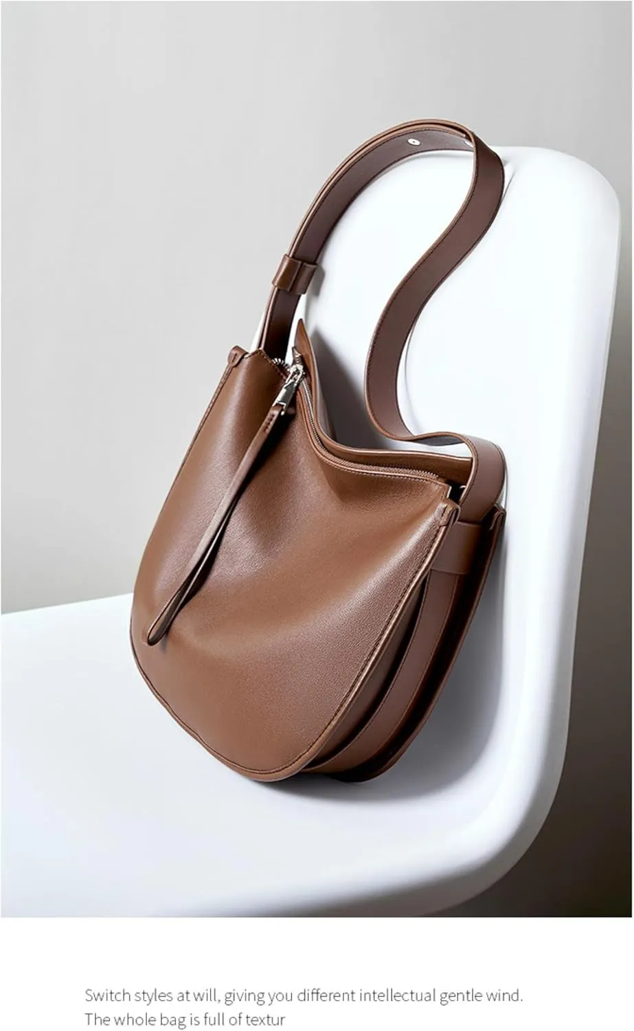 Women's Bag Large Capacity Soft Calfskin Tote Commuter Bag