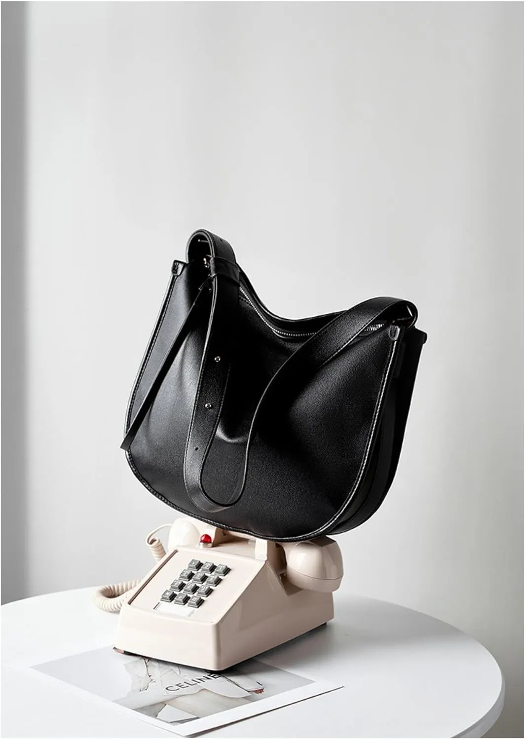 Women's Bag Large Capacity Soft Calfskin Tote Commuter Bag