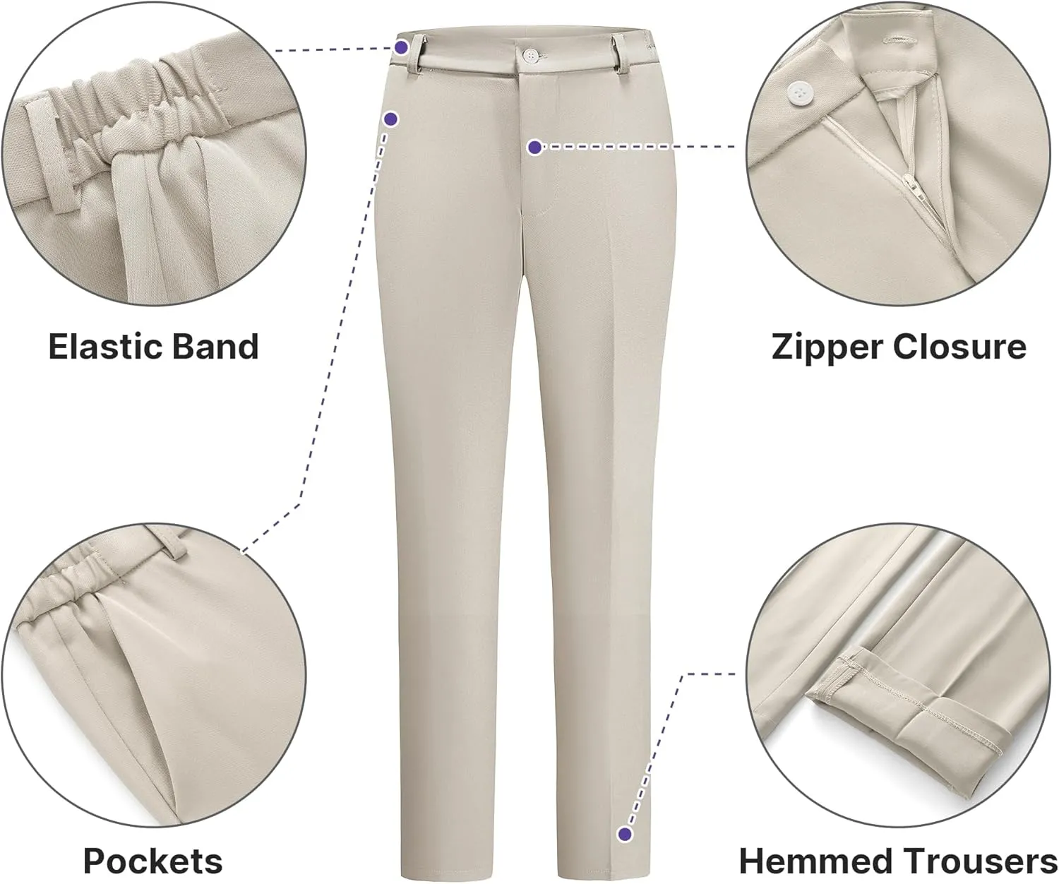 Women's Business Suits for Work Professional 2 Piece Slim Fit Outfits for Women