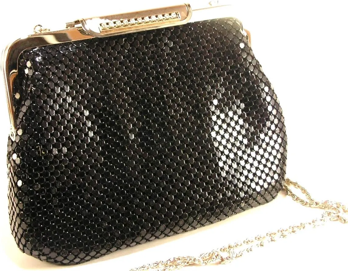 Womens clutch metal mesh evening purse bag for Cocktail Party Prom Wedding Banquet