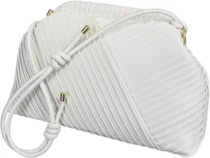 Women's Clutch Purses Small Nude PU Leather Evening Clutch Bag 2024