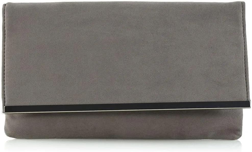 Womens Envelope Party Purse Ladies Evening Shoulder Strap Clutch Bag
