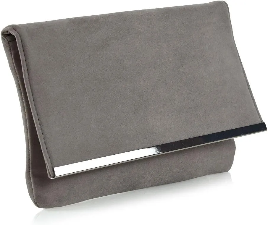 Womens Envelope Party Purse Ladies Evening Shoulder Strap Clutch Bag
