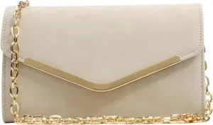 Women's Evening Bag Envelope Clutch Purse Detachable Chain Crossbody Bag for Wedding Party Shoulder Bag Handbag