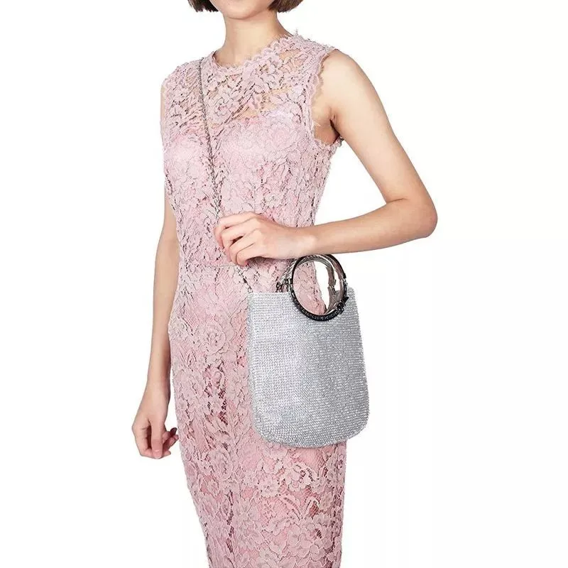 Women's Handbag Rhinestone Evening Bags Wedding Clutch Purse