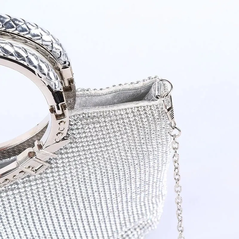 Women's Handbag Rhinestone Evening Bags Wedding Clutch Purse