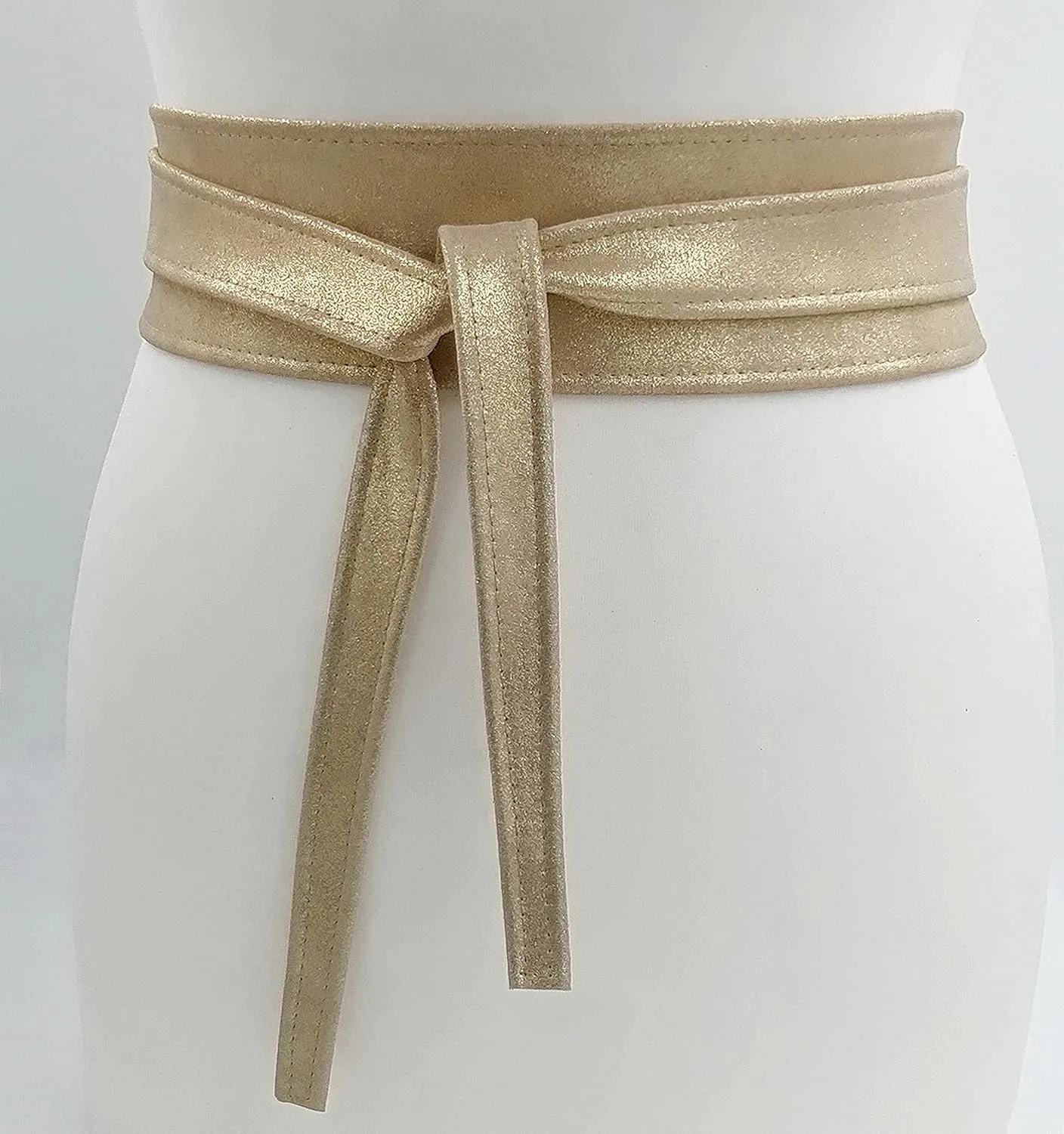 Women's Leather Belt Wrap Obi Belt Genuine leather 2.5 inches Wide Cincher Belt Waist Band Handmade