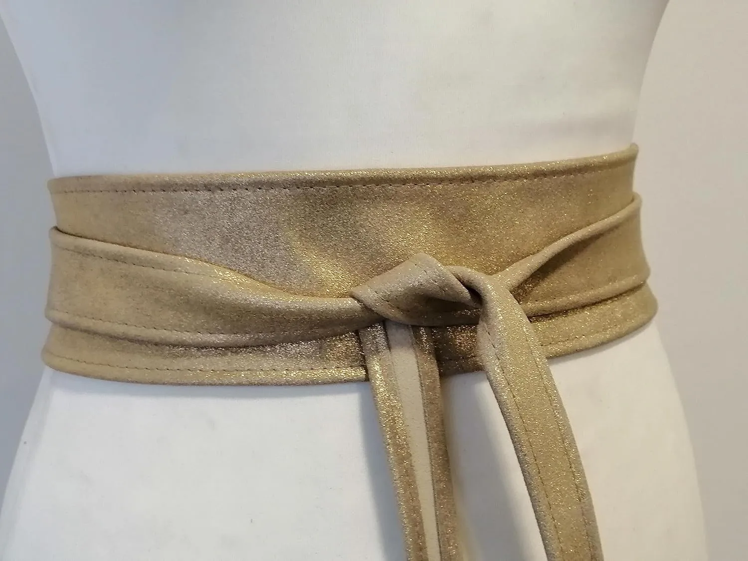 Women's Leather Belt Wrap Obi Belt Genuine leather 2.5 inches Wide Cincher Belt Waist Band Handmade