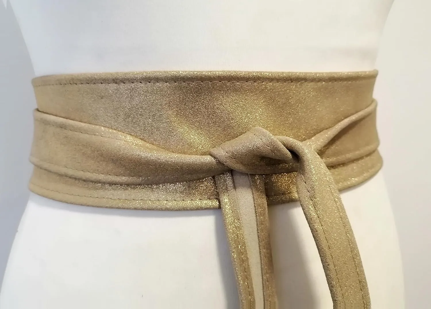 Women's Leather Belt Wrap Obi Belt Genuine leather 2.5 inches Wide Cincher Belt Waist Band Handmade