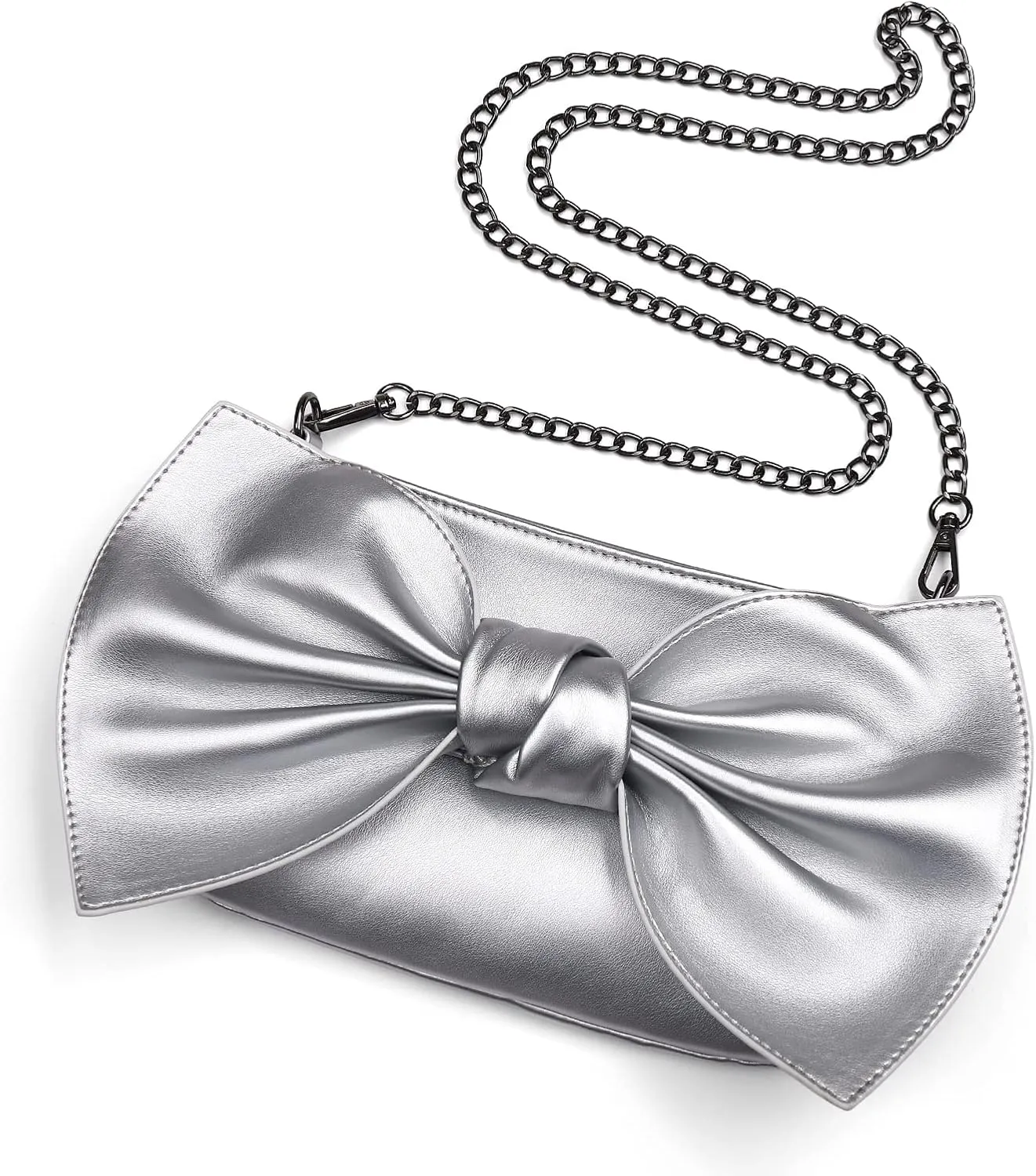 Womens Oversized Wristlet Clutch Evening Purse Little Crossbody Bags Vegan Leather Envelope Handbag Wrist Wallet