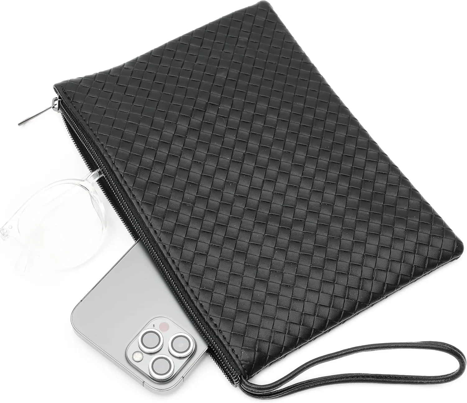 Women's Small Clutch Bag with Wrist Strap Evening Formal Party Wedding Guest Cocktail Prom Clutch Handbag