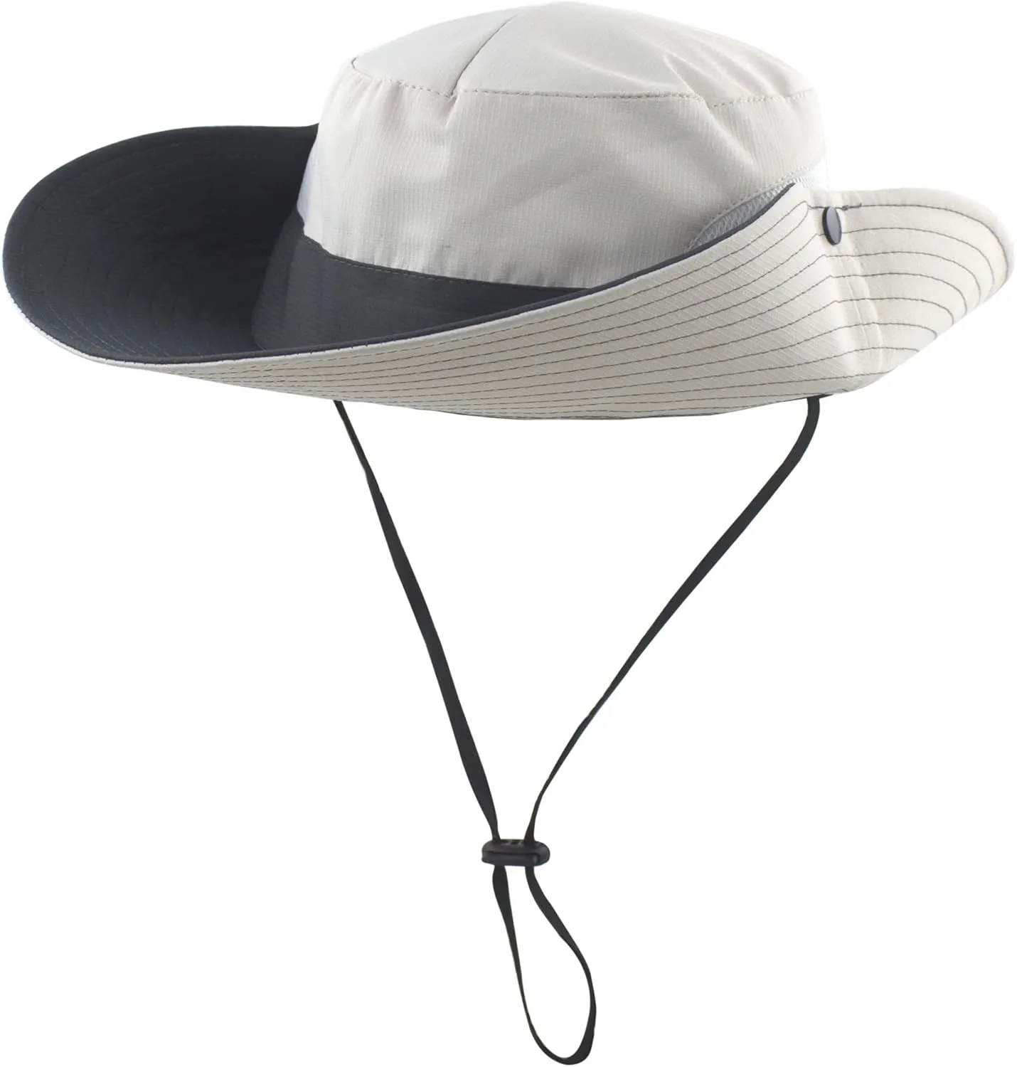 Womens Summer Sun Hat Wide Brim Outdoor UV Protection Hat Foldable Ponytail Bucket Cap for Beach Fishing Hiking