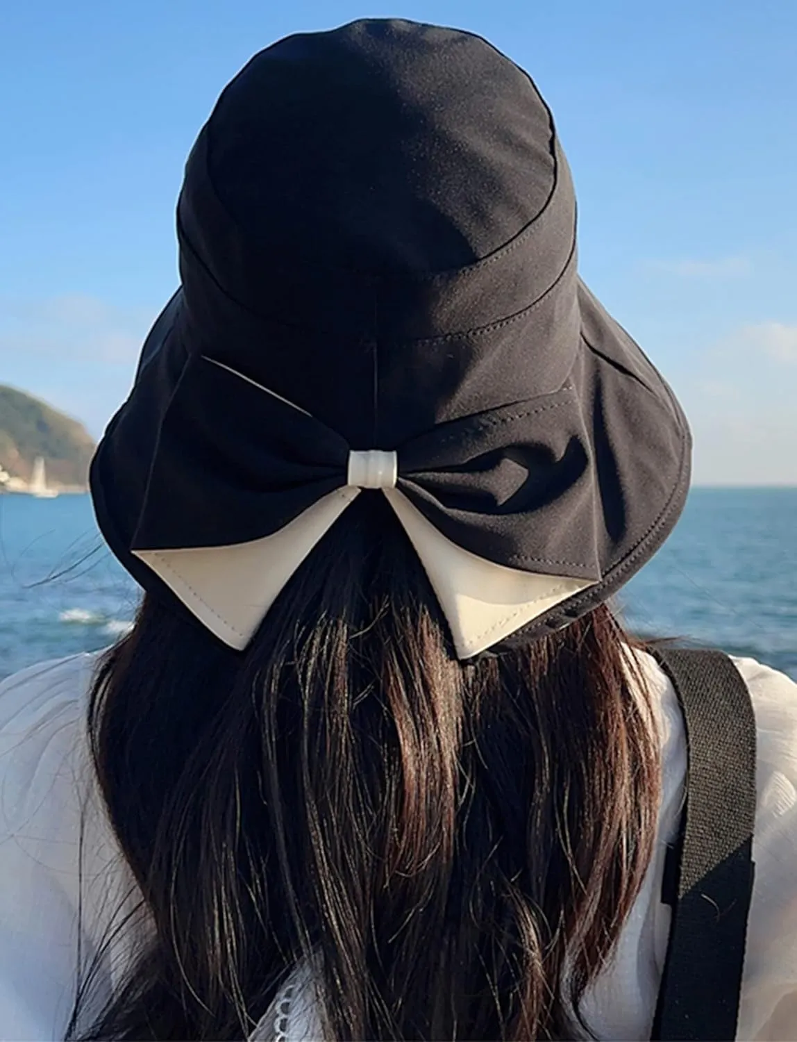 Women's Sun Hat Wide Brim Beach Sun Protection Bucket Hat for Summer Fishing Cap Gardening