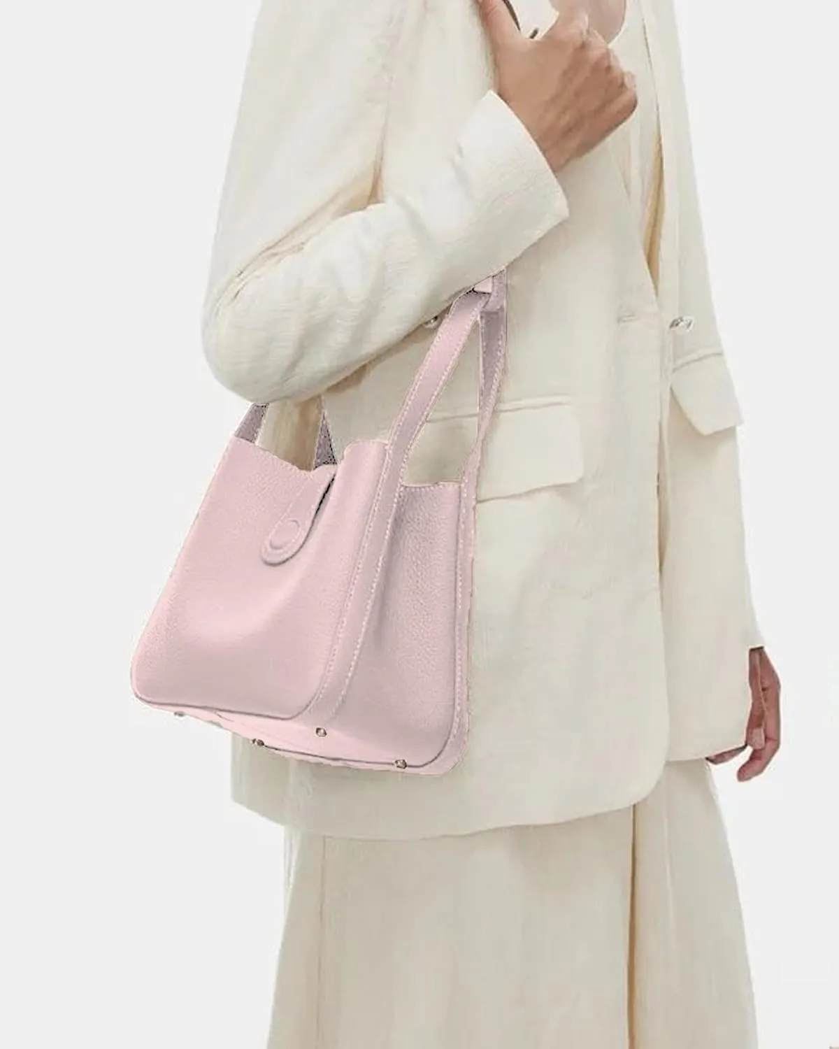 Women's Work Bag Square Handle Professional Daily Use Top Handle Satchel for Office, Business