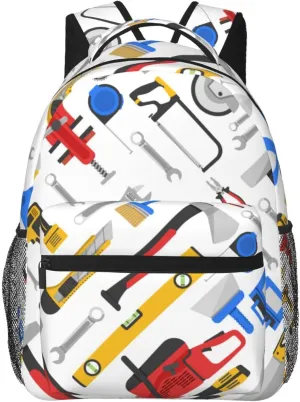 Work Tools Repair Carpentry Backpack for Men Women, Travel Laptop Backpack Computer Bag Daypack for Business Work Weekender