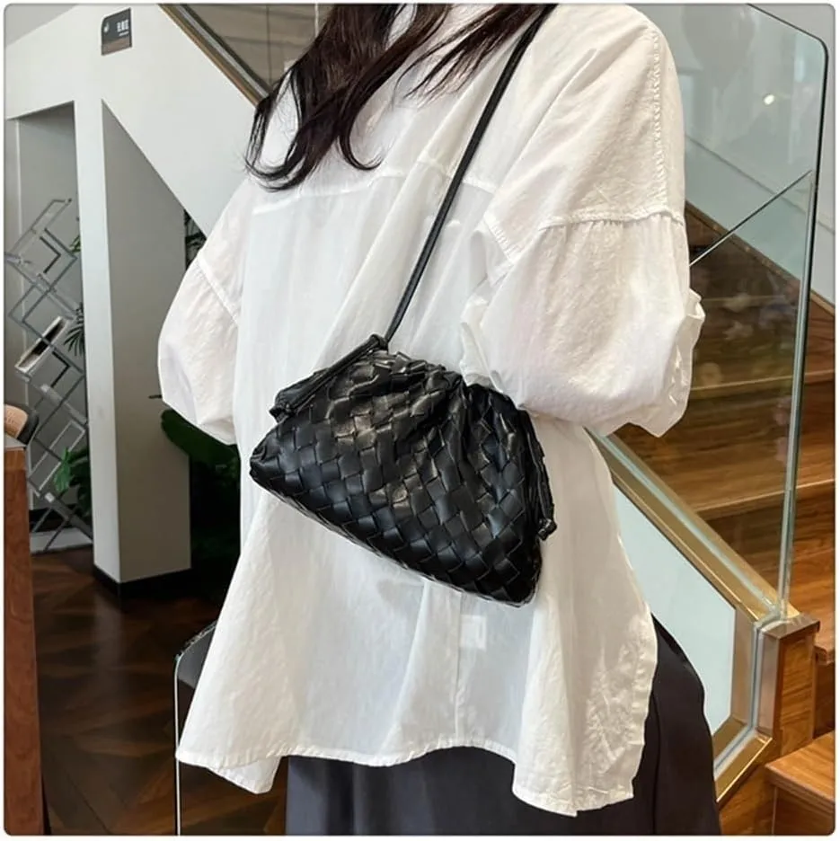 Woven Dumpling Bag For Women Clutch Purses Cloud Bag Messenger