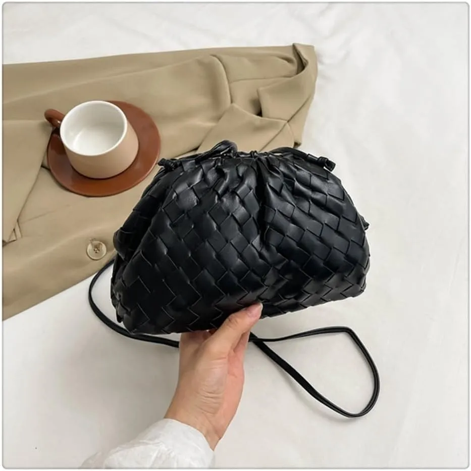 Woven Dumpling Bag For Women Clutch Purses Cloud Bag Messenger
