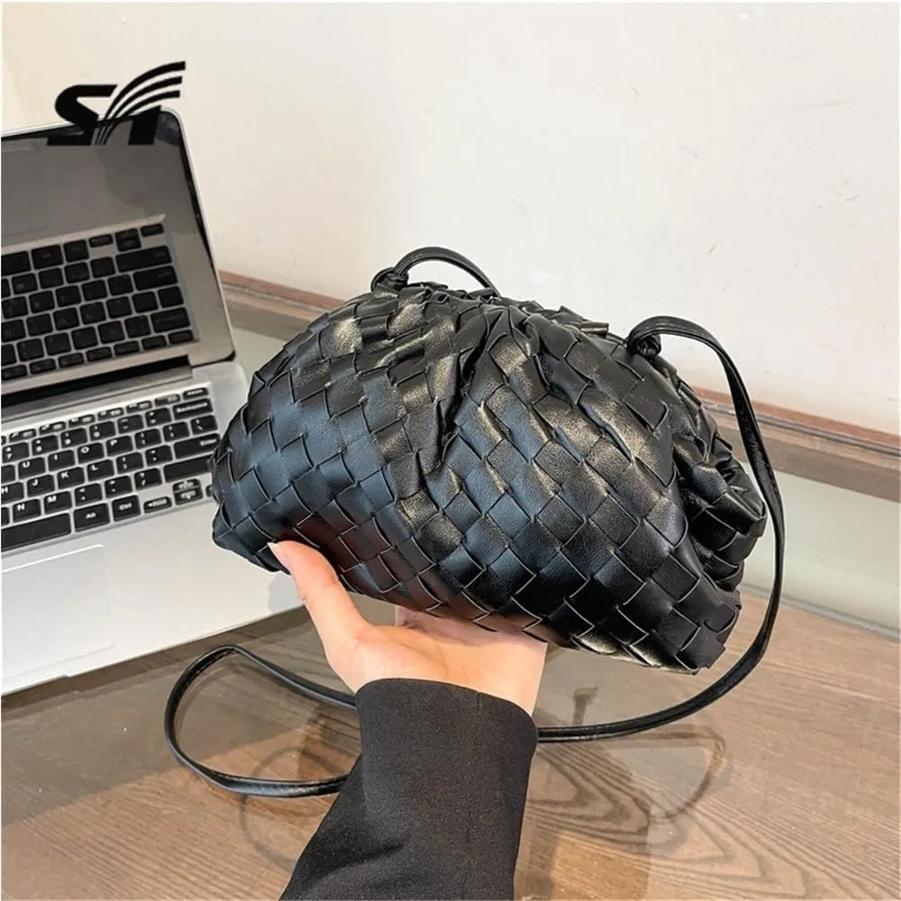Woven Dumpling Bag For Women Clutch Purses Cloud Bag Messenger
