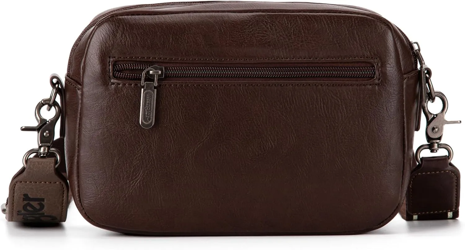Wrangler Crossbody Purses for Women Trendy Camera Snapshot Bag with Wide Strap