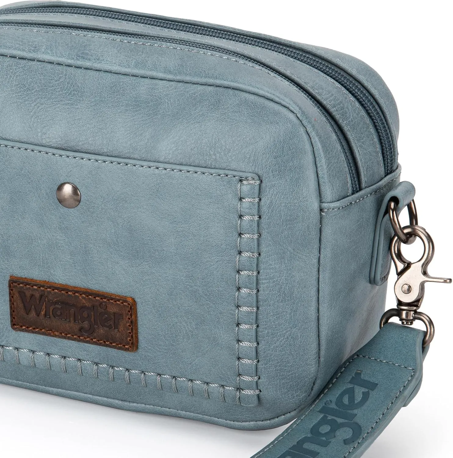 Wrangler Crossbody Purses for Women Trendy Camera Snapshot Bag with Wide Strap
