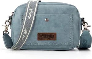 Wrangler Crossbody Purses for Women Trendy Camera Snapshot Bag with Wide Strap
