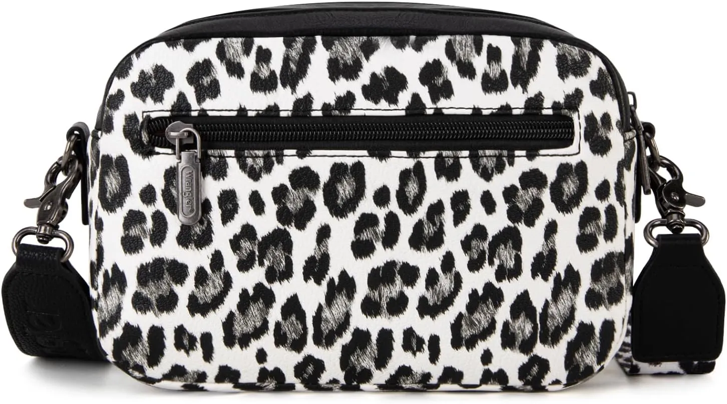 Wrangler Crossbody Purses for Women Trendy Camera Snapshot Bag with Wide Strap