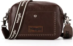 Wrangler Crossbody Purses for Women Trendy Camera Snapshot Bag with Wide Strap