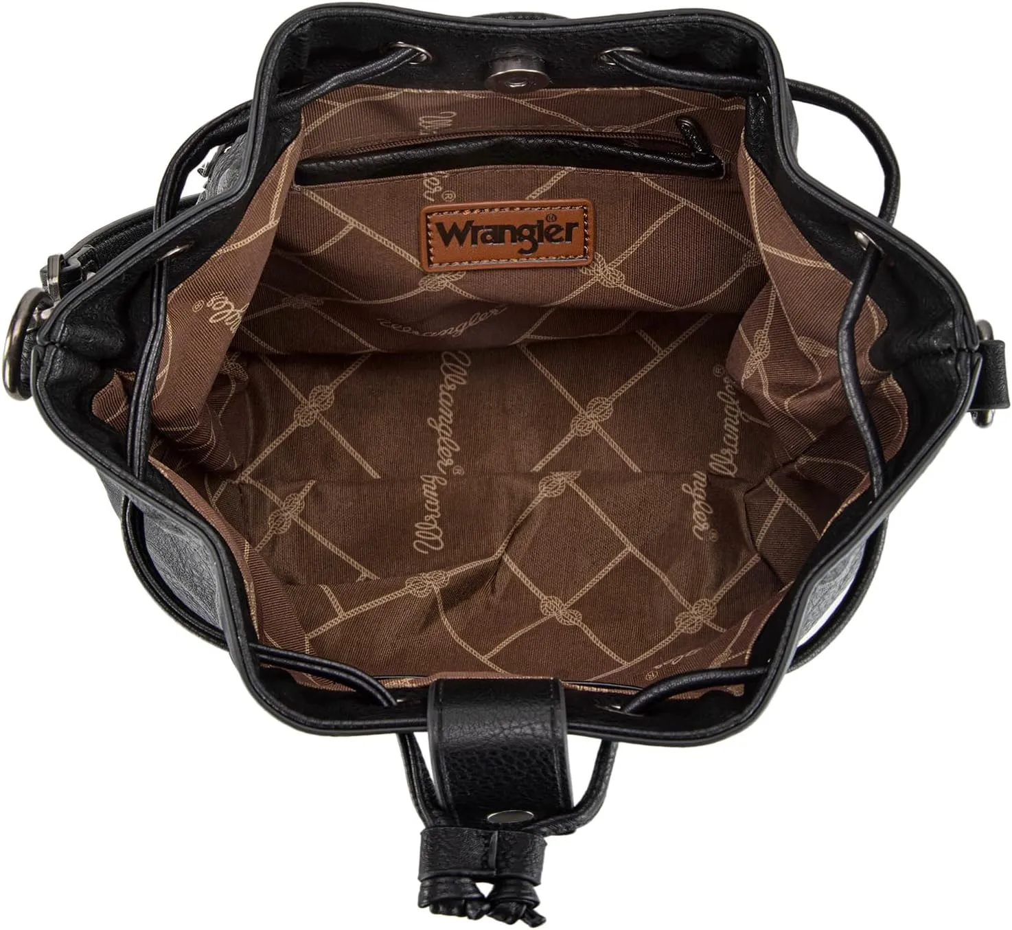 Wrangler Hobo Bags for Women Designer Bucket Purses Western Shoulder Handbags