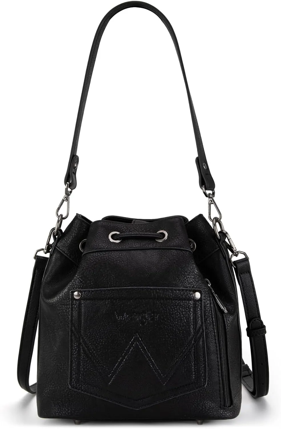 Wrangler Hobo Bags for Women Designer Bucket Purses Western Shoulder Handbags