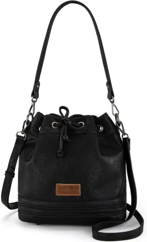 Wrangler Hobo Bags for Women Designer Bucket Purses Western Shoulder Handbags