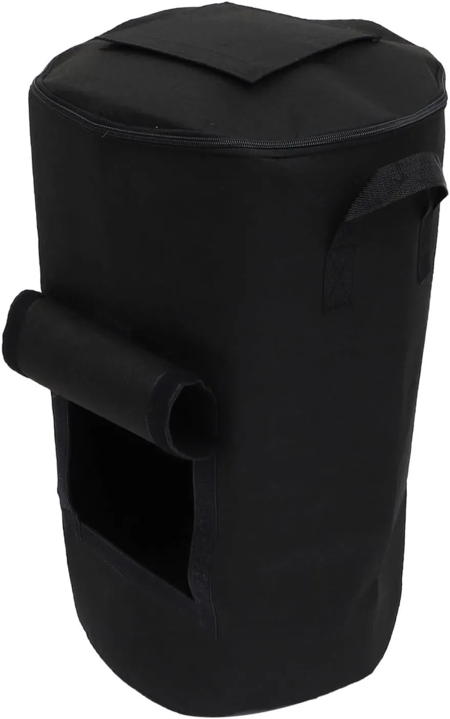 YARNOW 125l Compost Bag for Garden Felt Black Double Handles Disposal Compost Bag Creative Garden Trash Bag