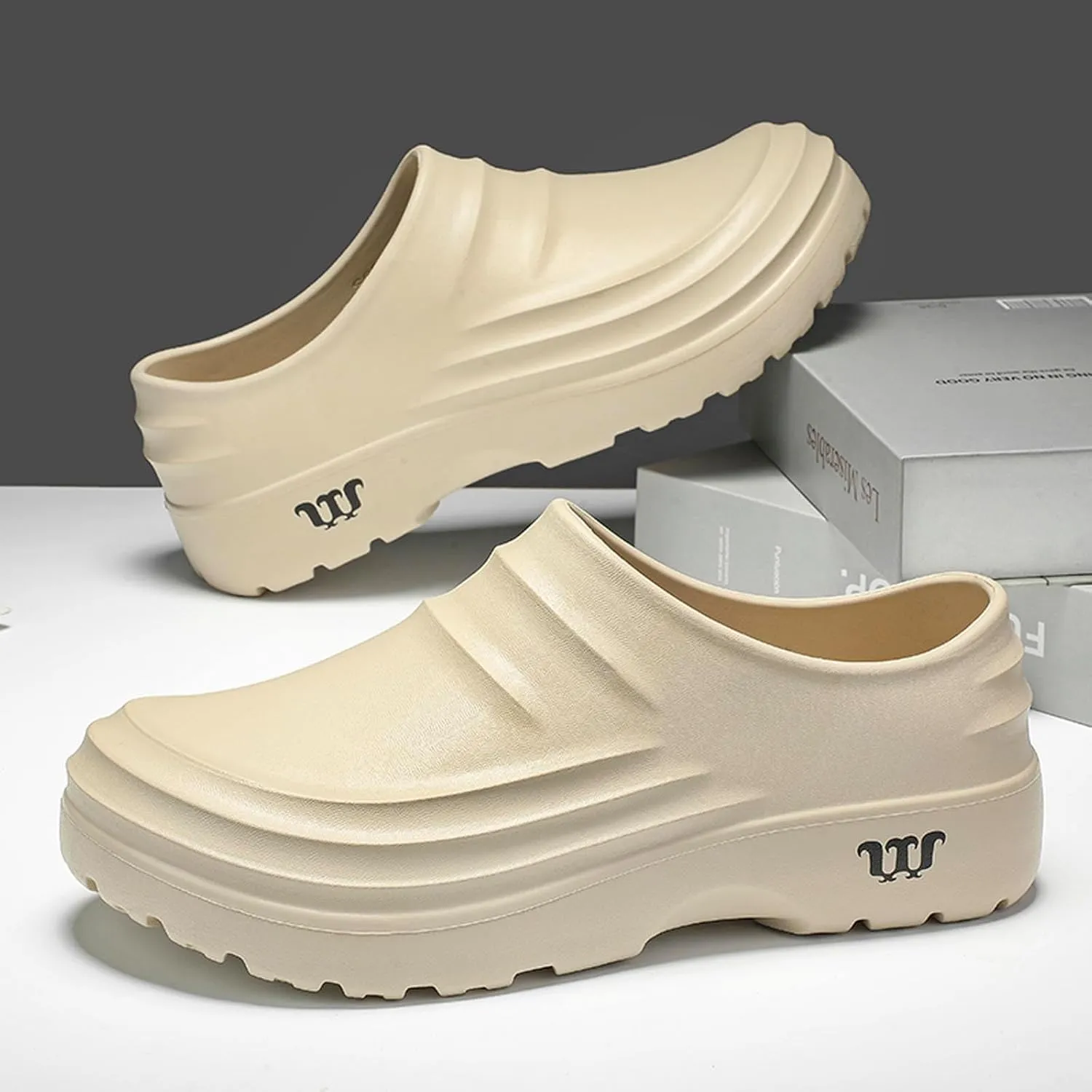 YUKTOPA Mens Womens Waterproof Work Clogs Shoes Professional Slip Resistant Chef Shoes Nurse Shoes Garden Shoes Indoor Outdoor
